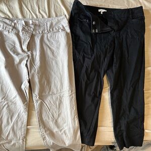 Black and Beige Pants Set
